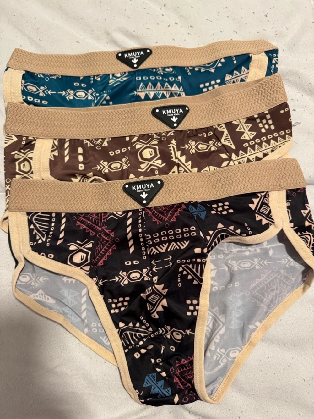 Kmuya Tribal Print Boxer Briefs Set